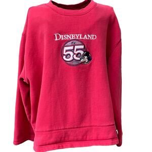 Disneyland Resorts Sweatshirt Size XXL Established 1955 Commemorative 1990s Red